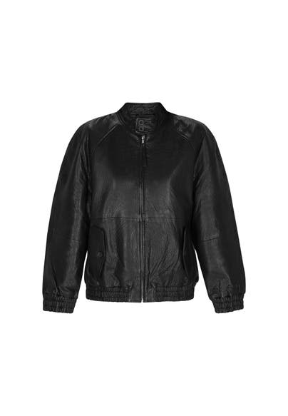 DREIMASTER Lederjacke black