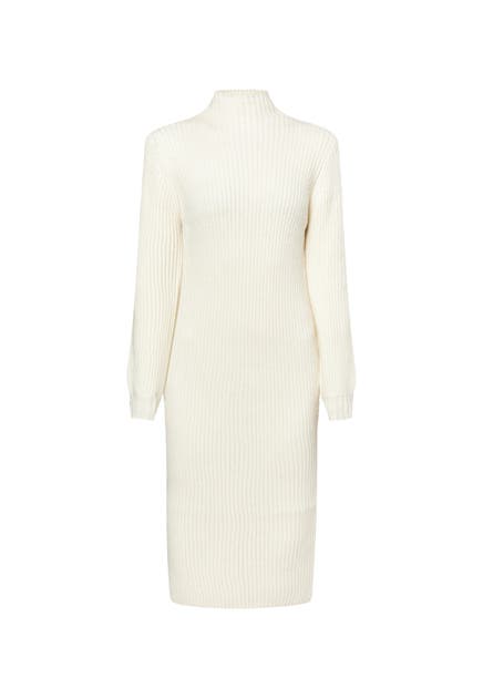 DREIMASTER Casual-Kleid Wollweiss