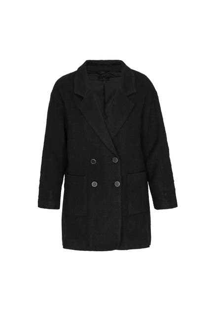 DREIMASTER Mantel black check