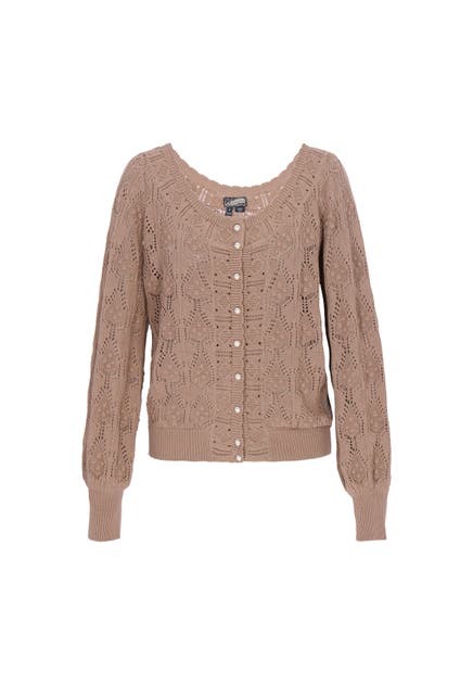 DREIMASTER Strickjacke taupe