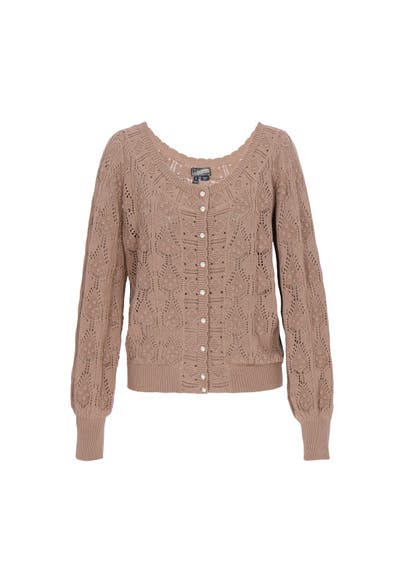 DREIMASTER Strickjacke taupe
