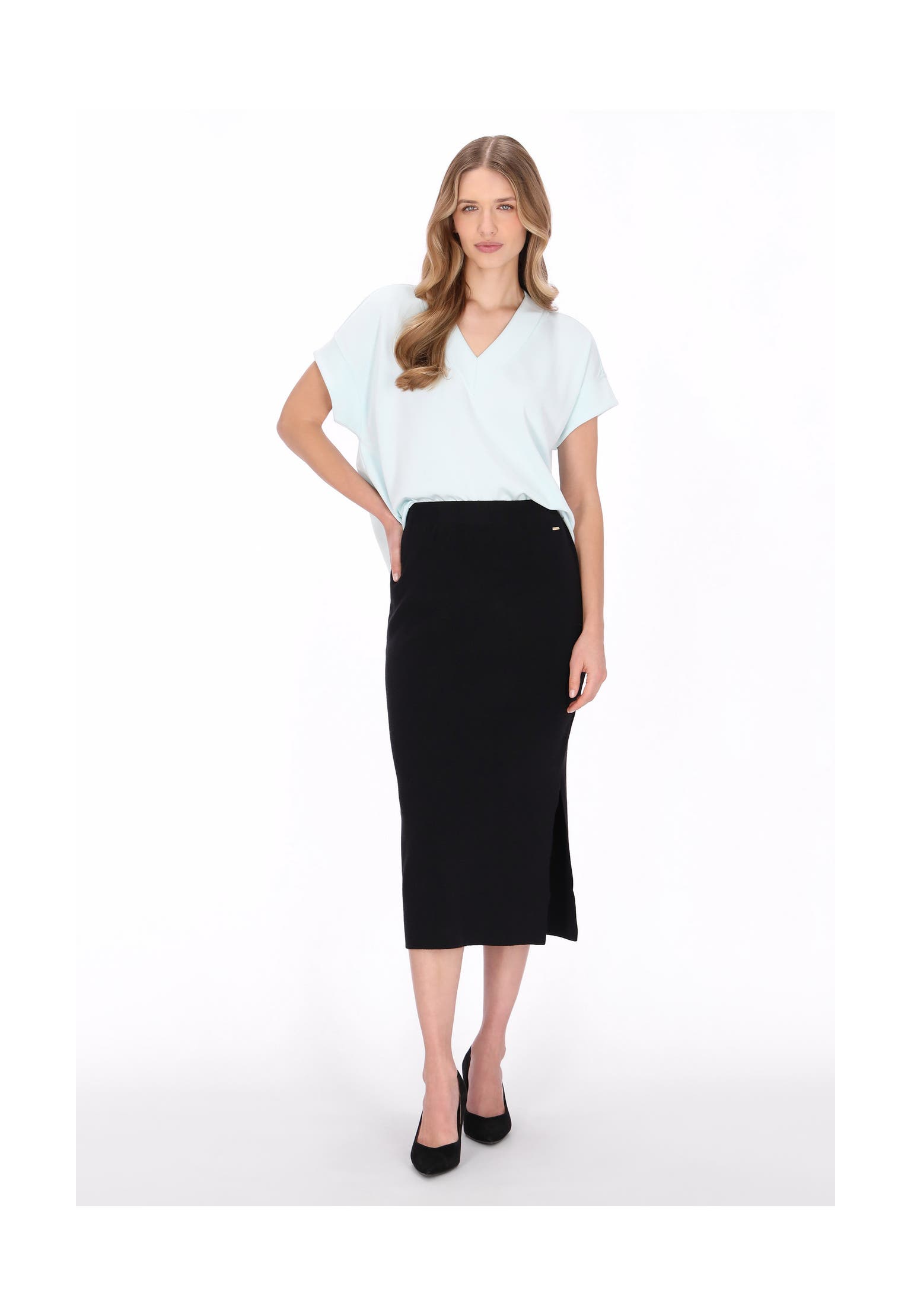 DREIMASTER Casual-Bluse mint blue, Bild 1