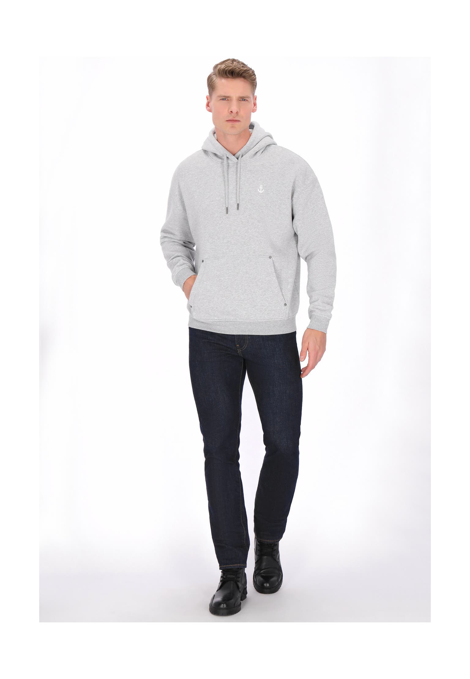 DREIMASTER Hoodie grey melange, Bild 1