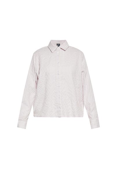 DREIMASTER Casual-Bluse Helllila Wollweiss