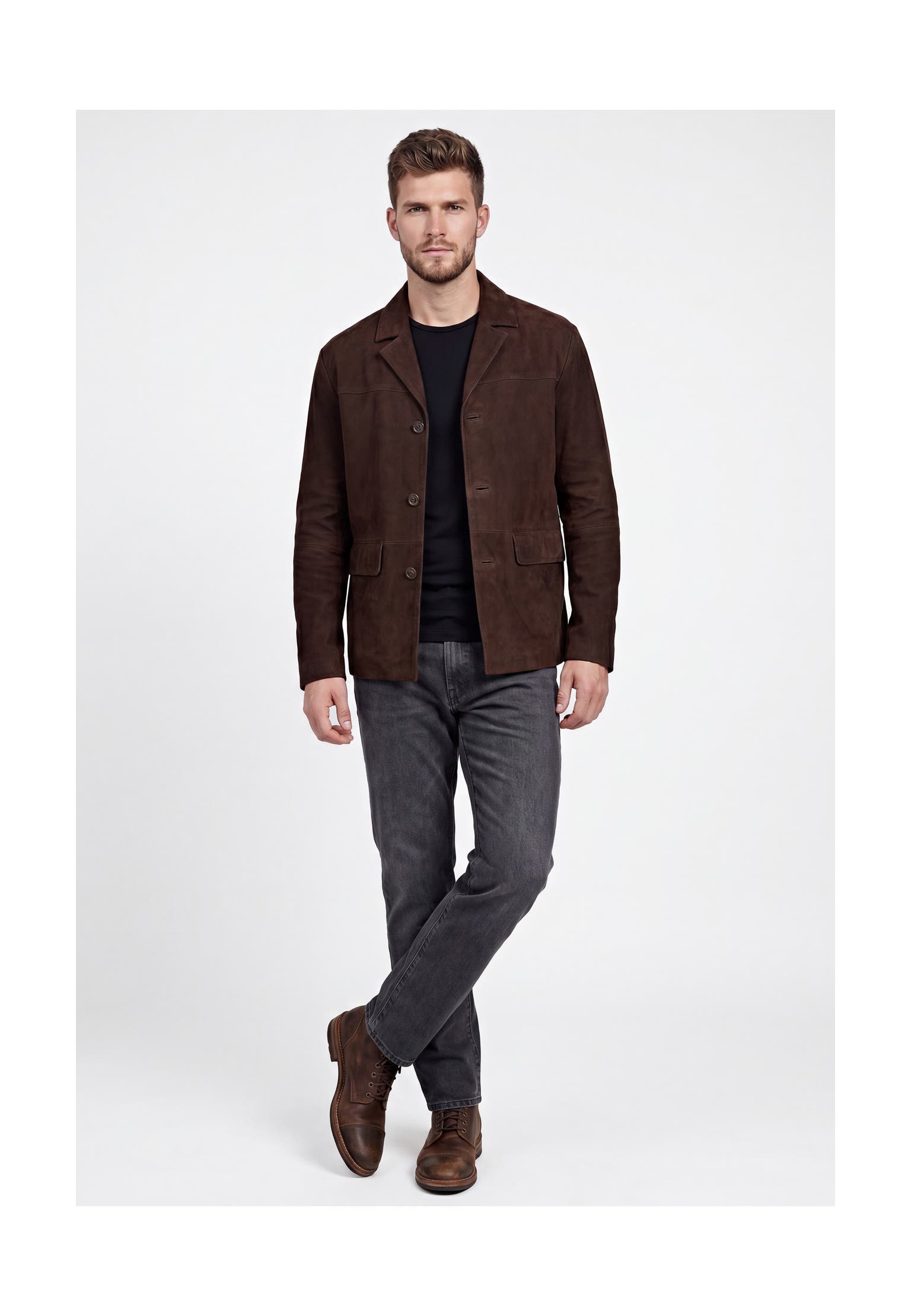 DREIMASTER Lederjacke brown, Bild 1