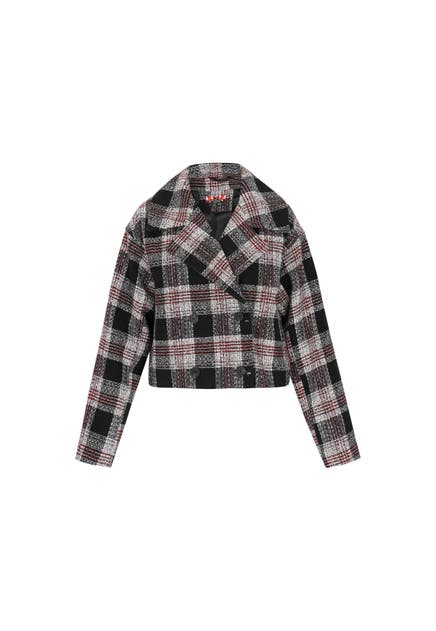 MYMO Übergangsjacke black check