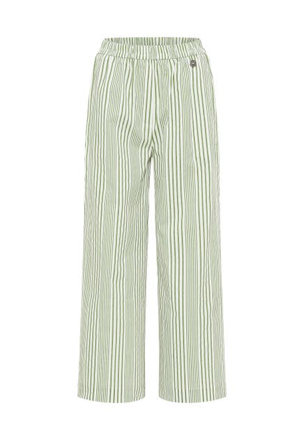 DREIMASTER Stoffhose Wollweiss Helloliv Wide/ Loose Fit