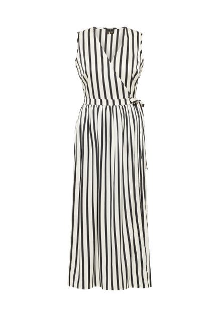 DREIMASTER Kleid Schwarz Wollweiss