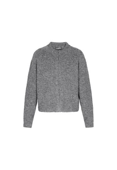 DREIMASTER Strickjacke grey melange