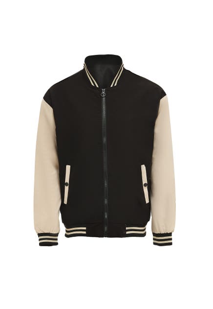 SCHMUDDELWEDDA Blouson Schwarz Wollweiss