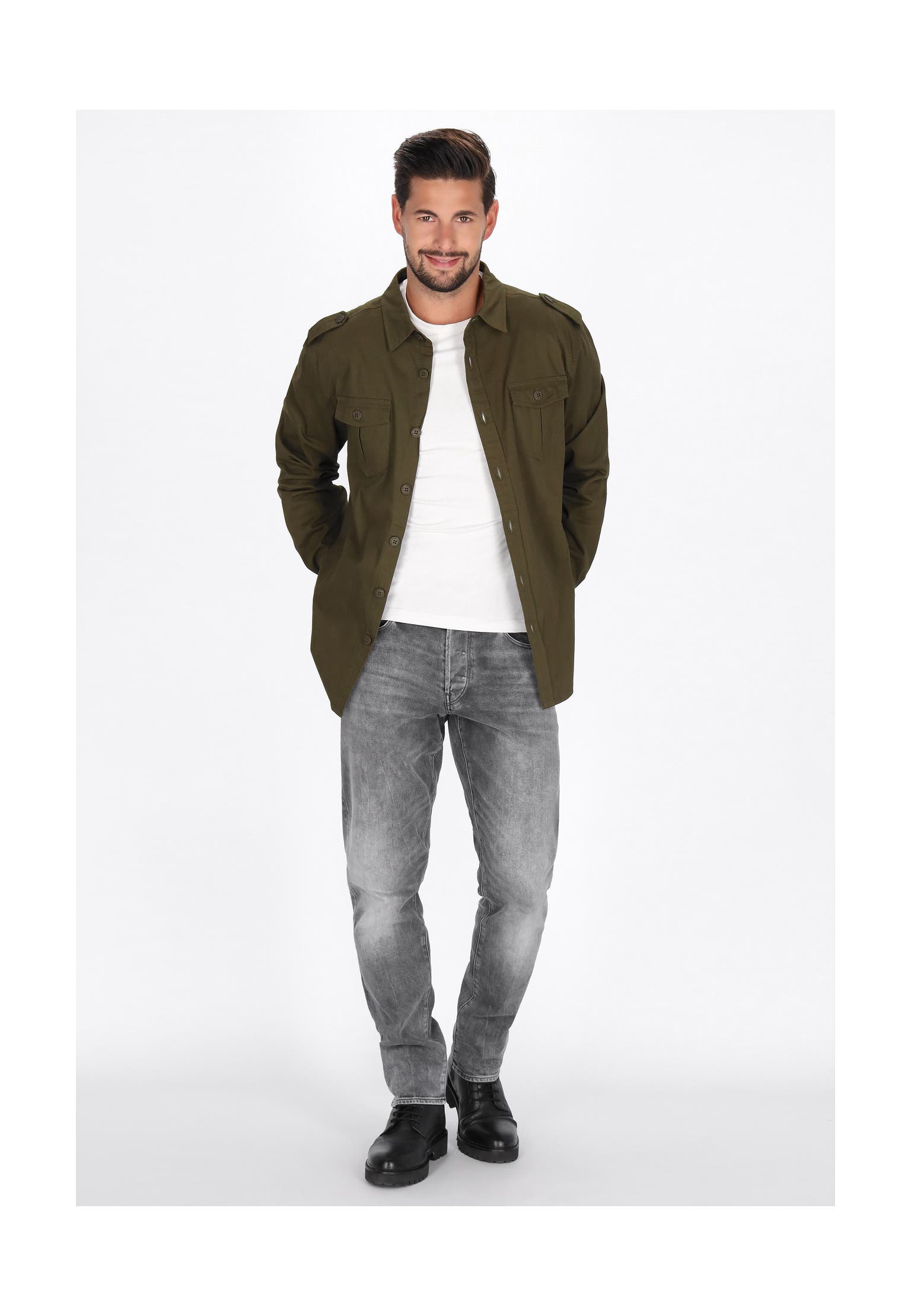 DREIMASTER Longsleeve dark green, Bild 1