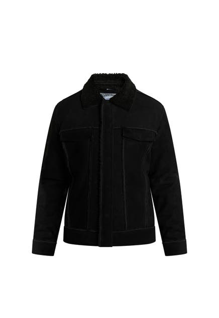 DREIMASTER Lederjacke Schwarz