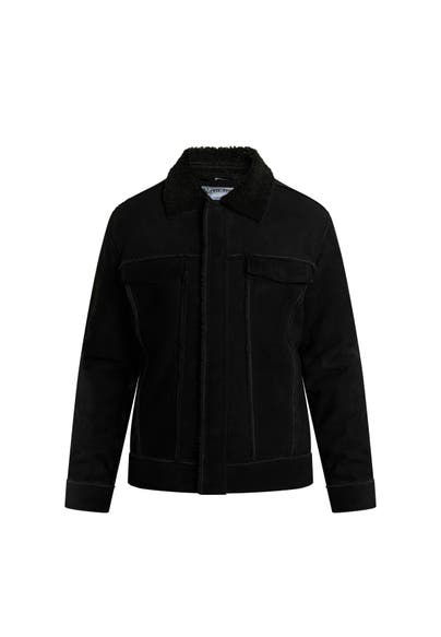 DREIMASTER Lederjacke Schwarz