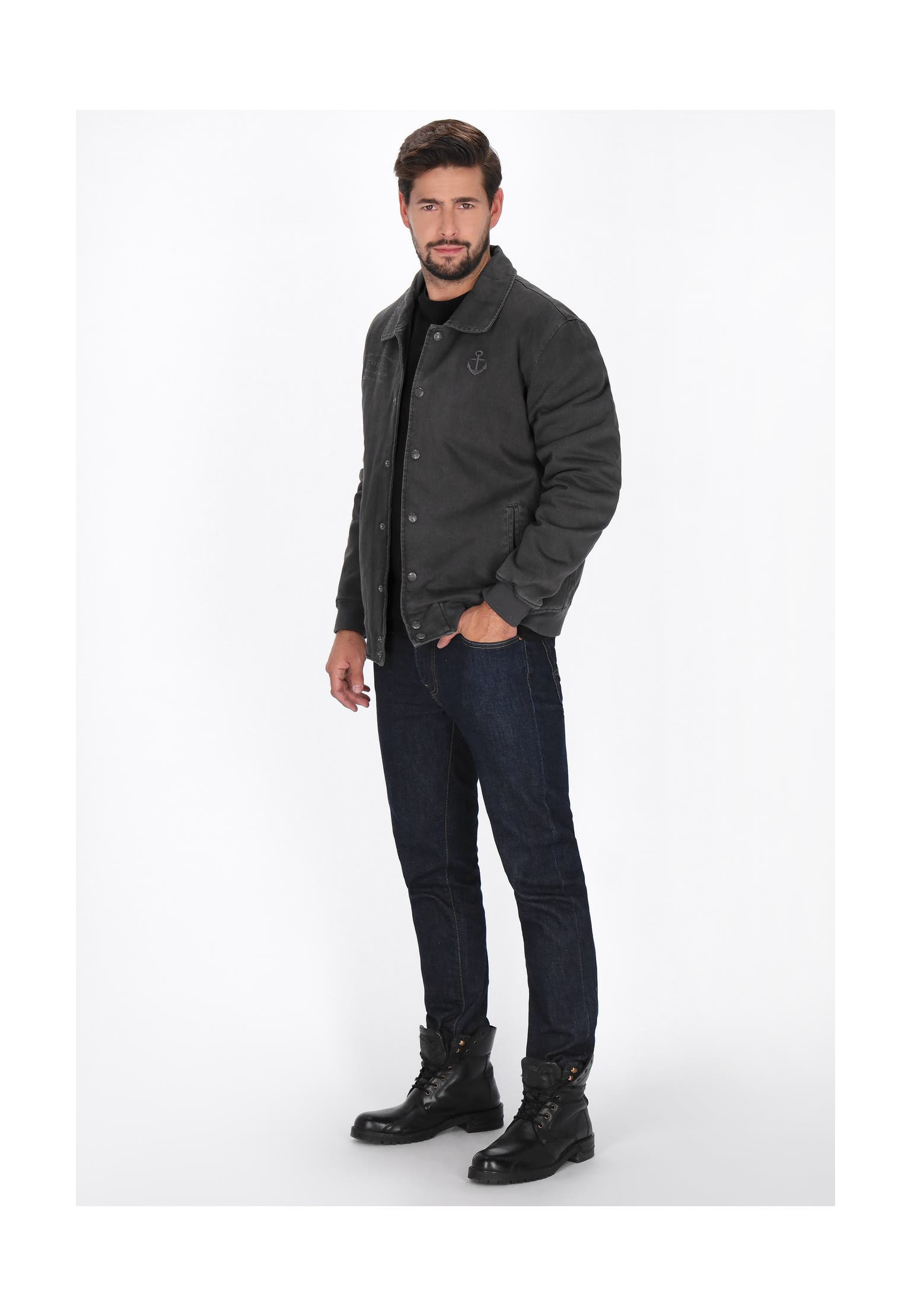 DREIMASTER Übergangsjacke dark grey, Bild 1