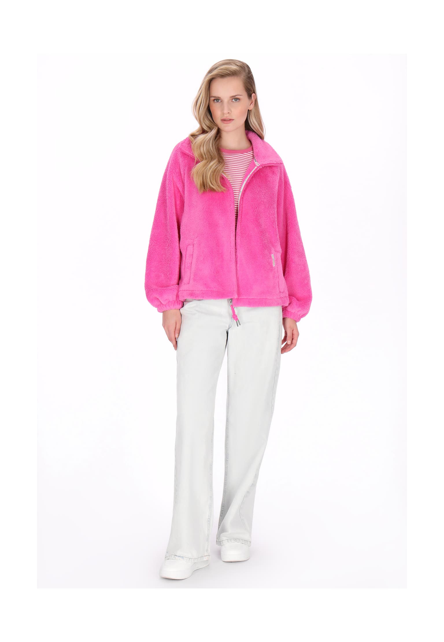 SCHMUDDELWEDDA Sweatjacke magenta pink, Bild 1