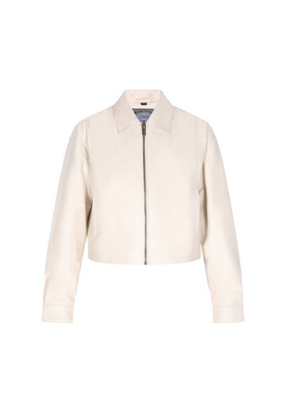 DREIMASTER Lederjacke offwhite