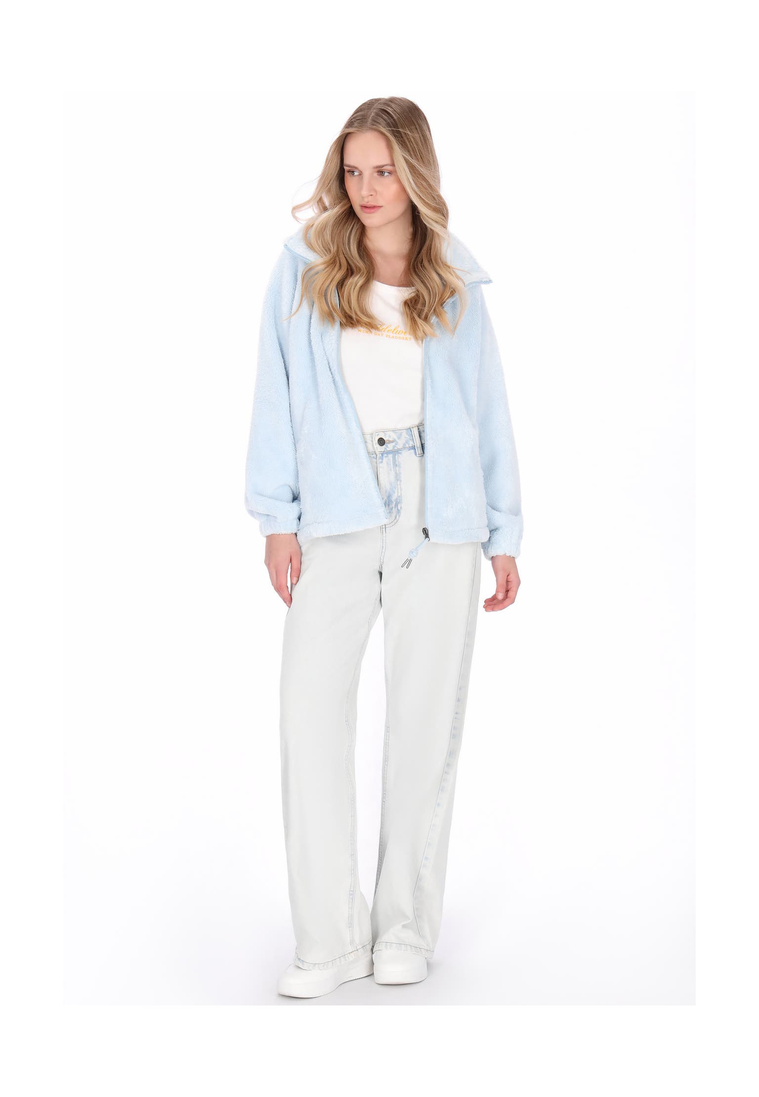 SCHMUDDELWEDDA Sweatjacke light blue, Bild 1