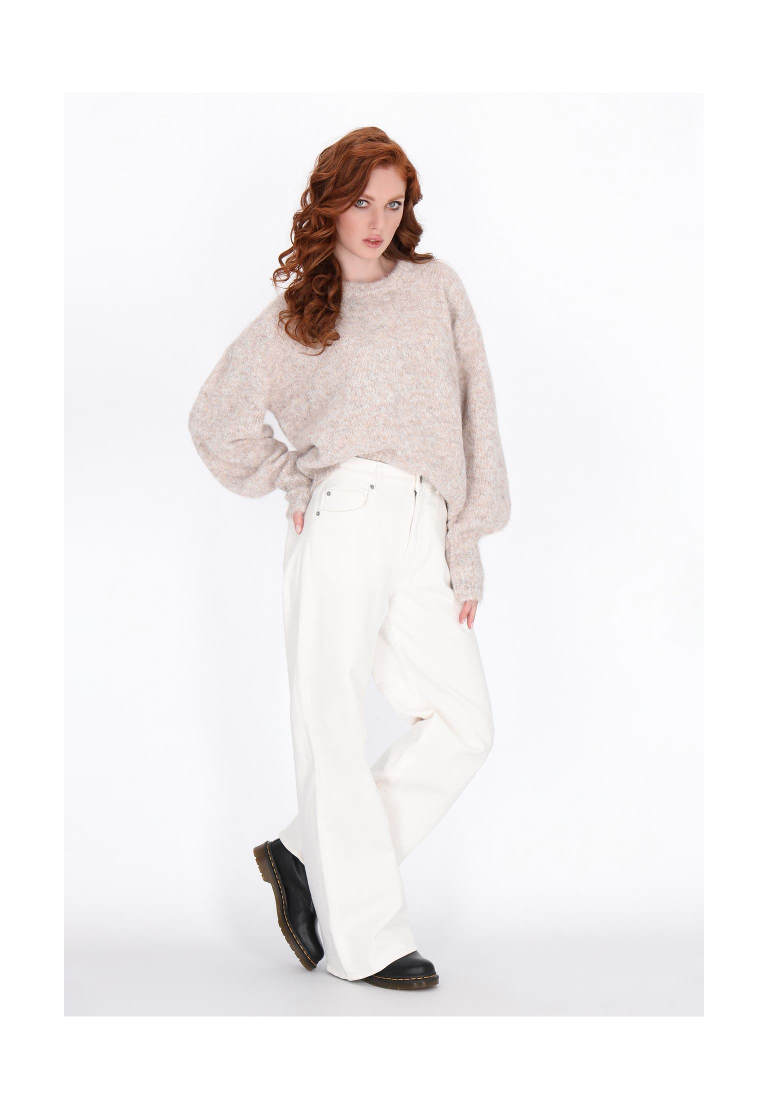 DREIMASTER Pullover beige melange, Bild 1