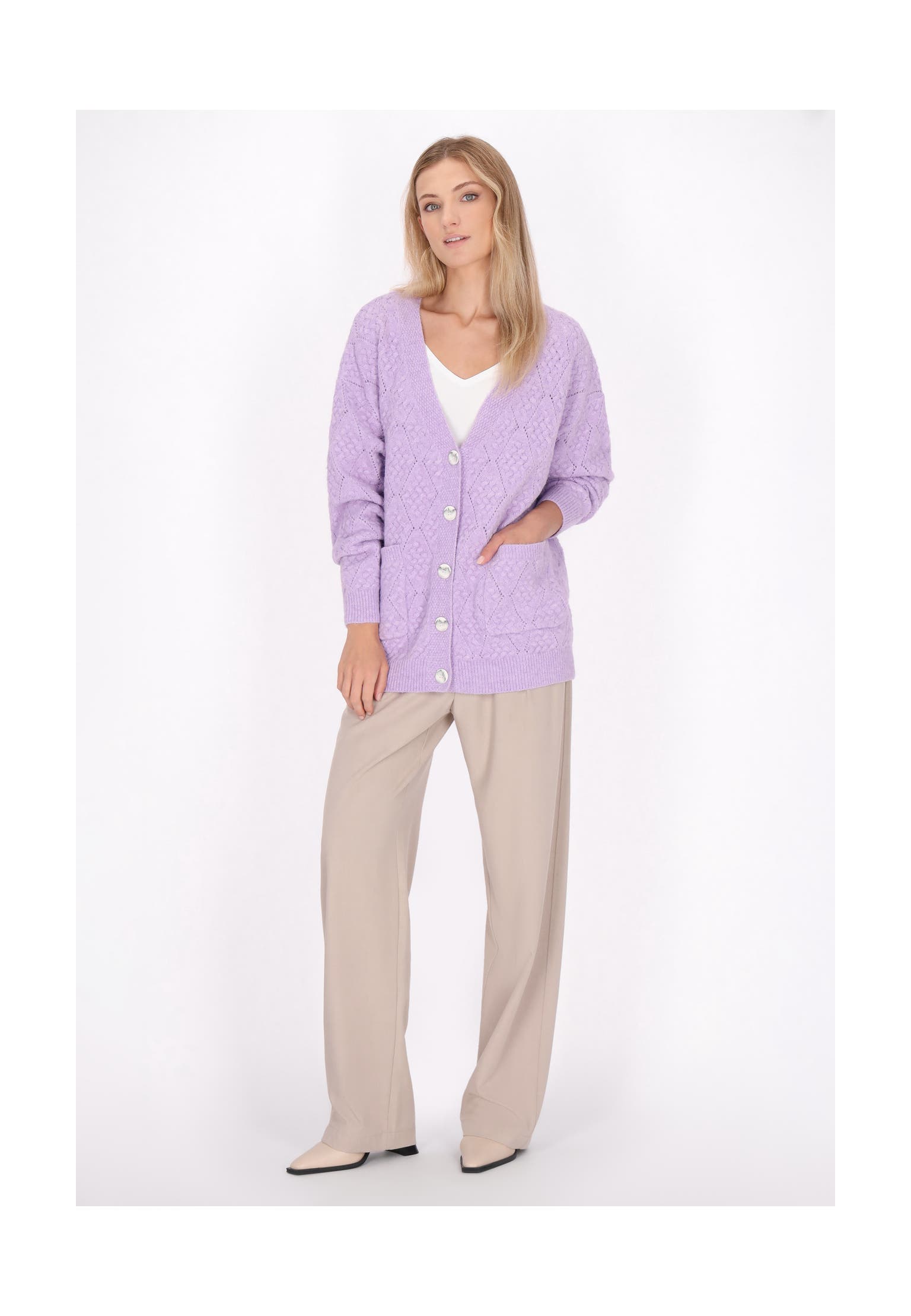 DREIMASTER Strickjacke Lavendel, Bild 1