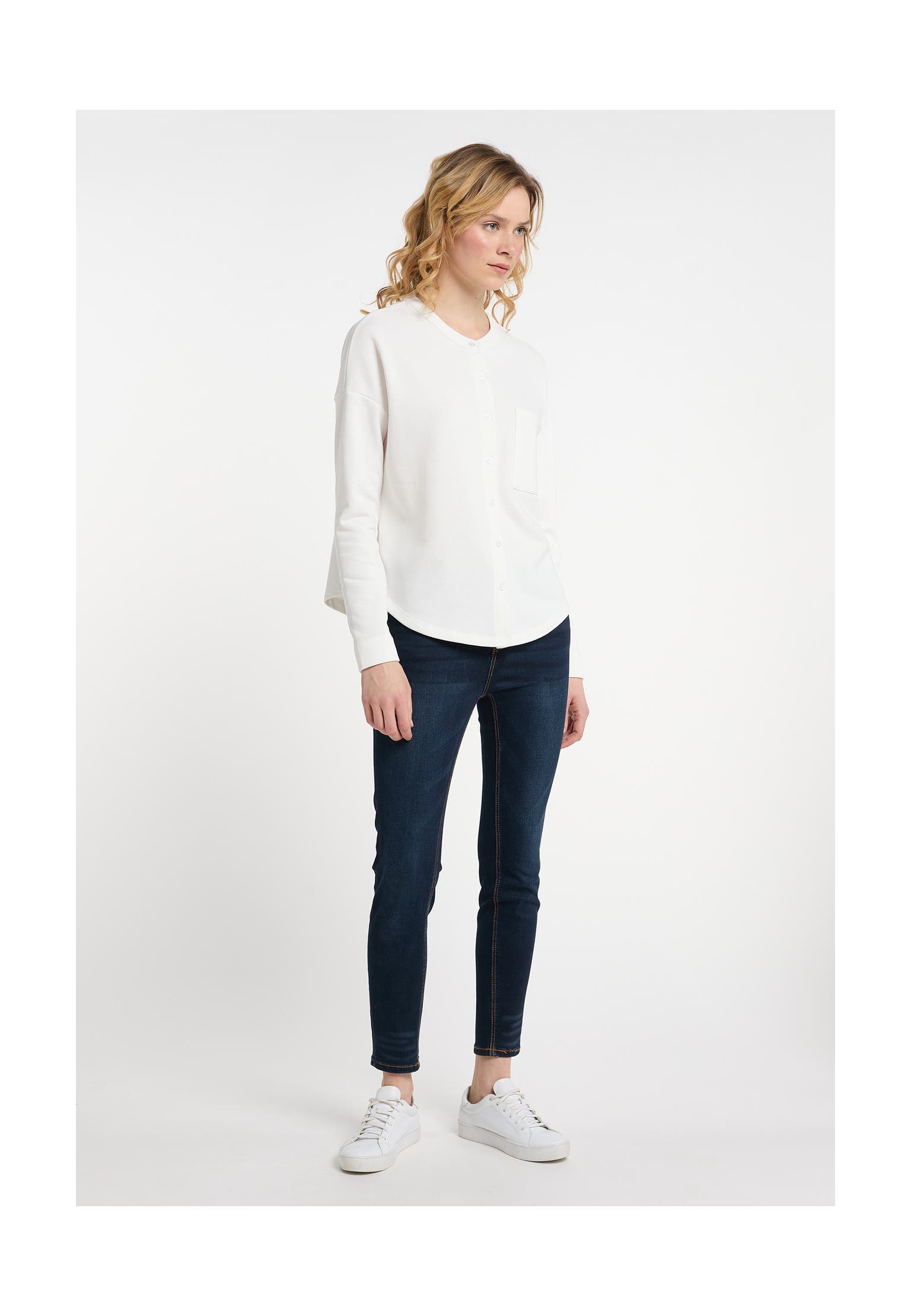 DREIMASTER Sweatjacke Wollweiss, Bild 1