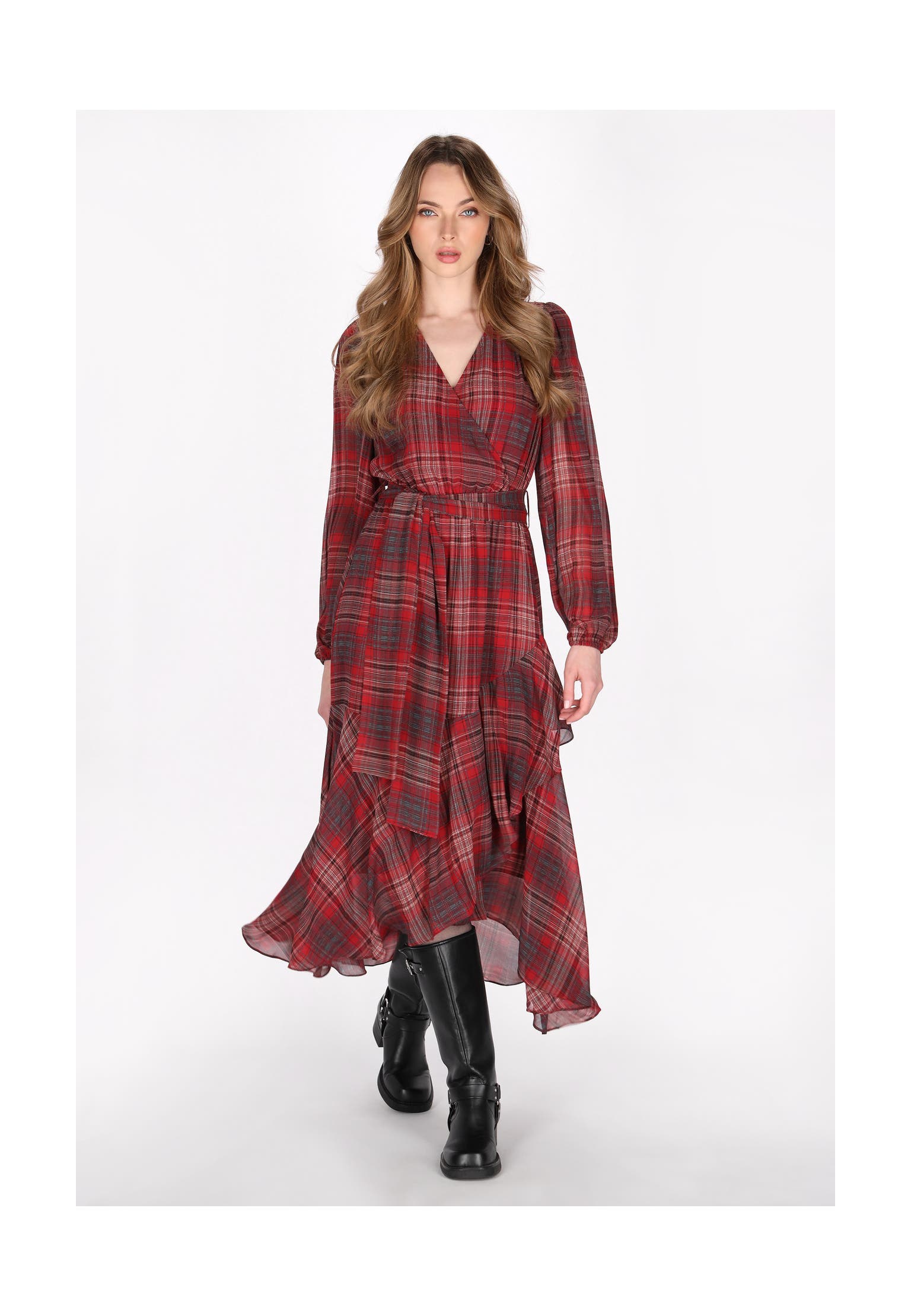 DREIMASTER Casual-Kleid red check, Bild 1