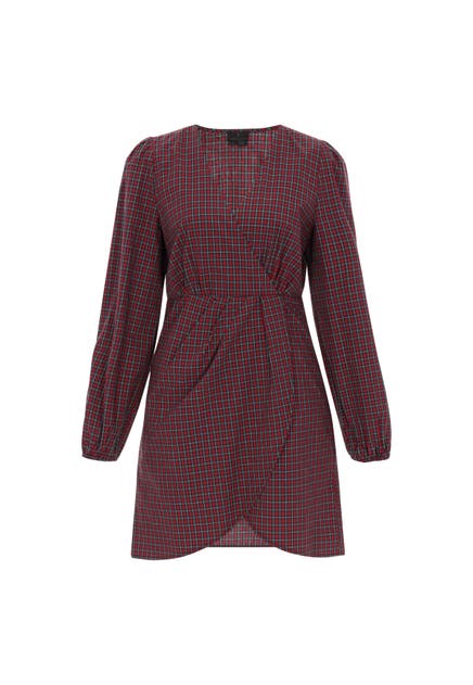 DREIMASTER Casual-Kleid red check