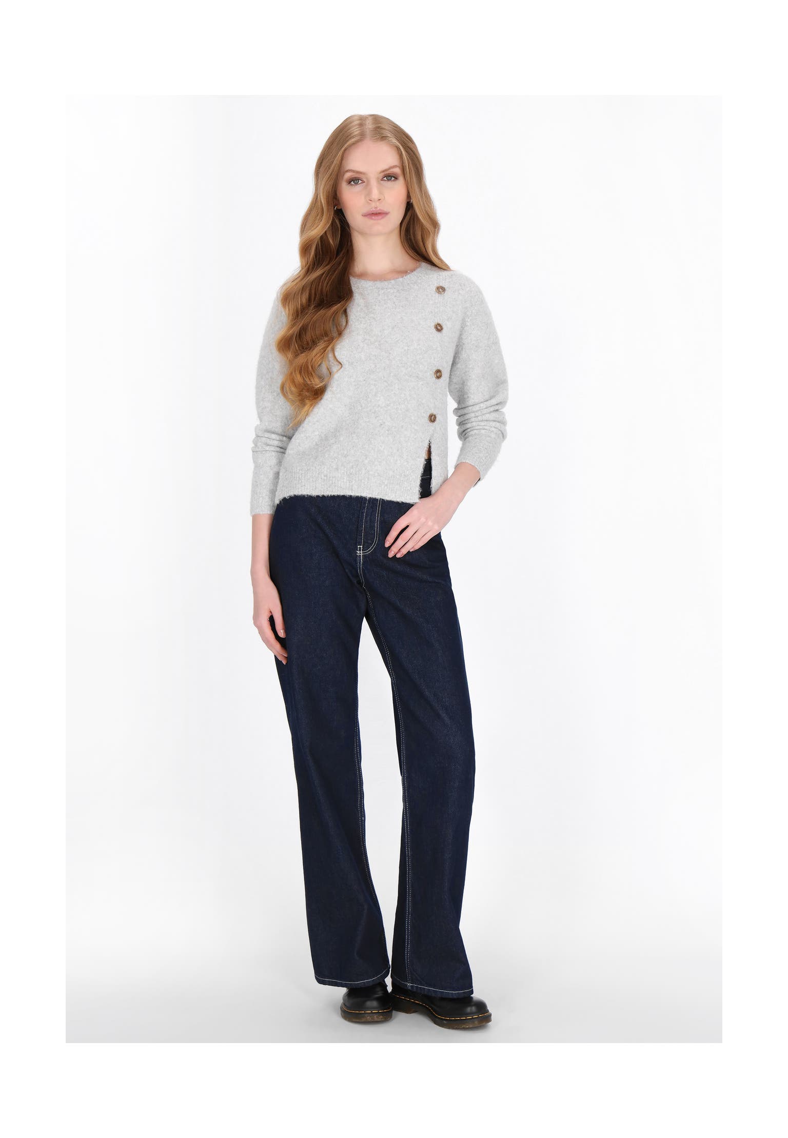 DREIMASTER Pullover grey melange, Bild 1