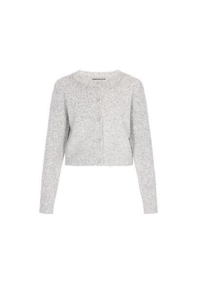 DREIMASTER Strickjacke light grey melange