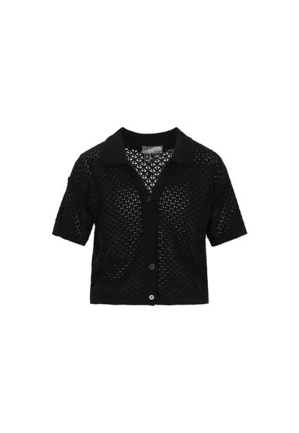 DREIMASTER Strickjacke black