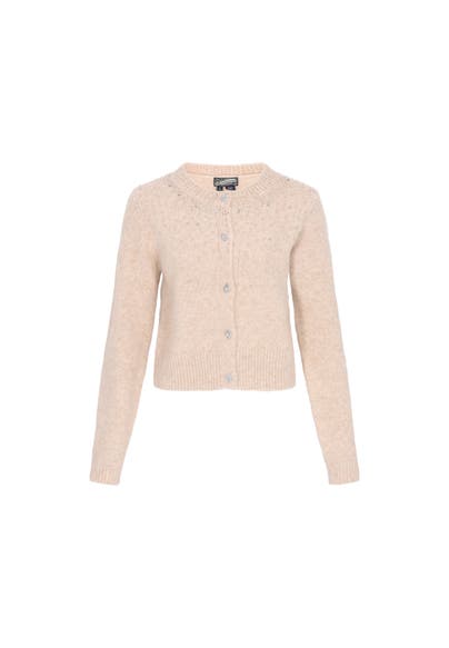 DREIMASTER Strickjacke beige melange
