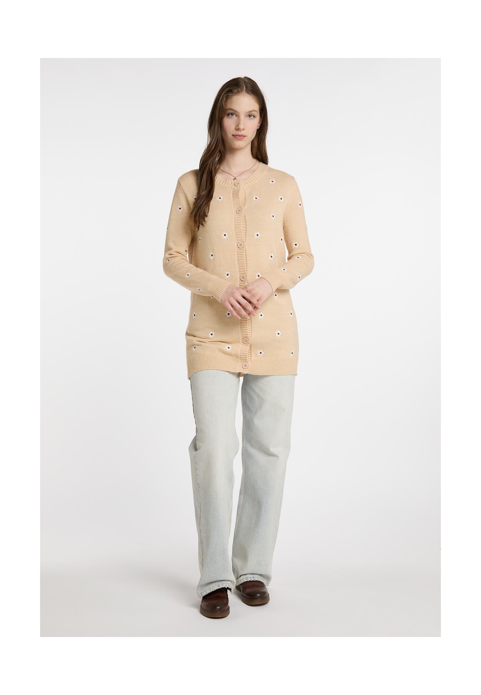 DREIMASTER Strickjacke Beige, Bild 1
