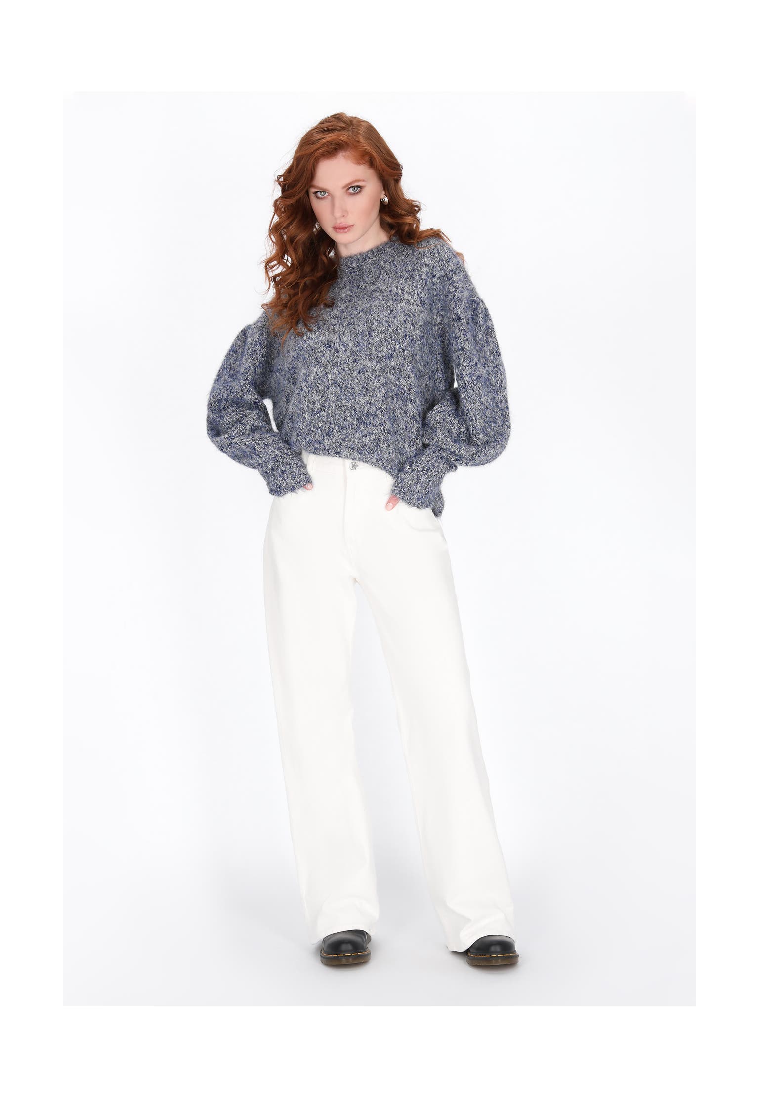 DREIMASTER Pullover navy melange, Bild 1