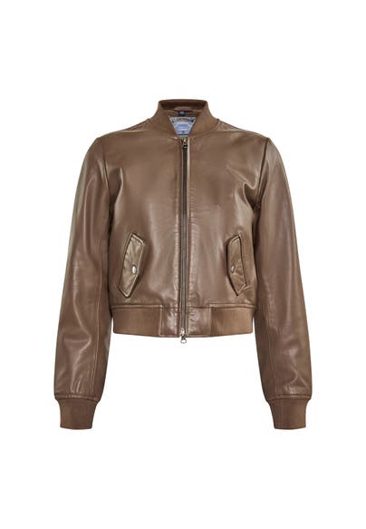 DREIMASTER Lederjacke Taupe