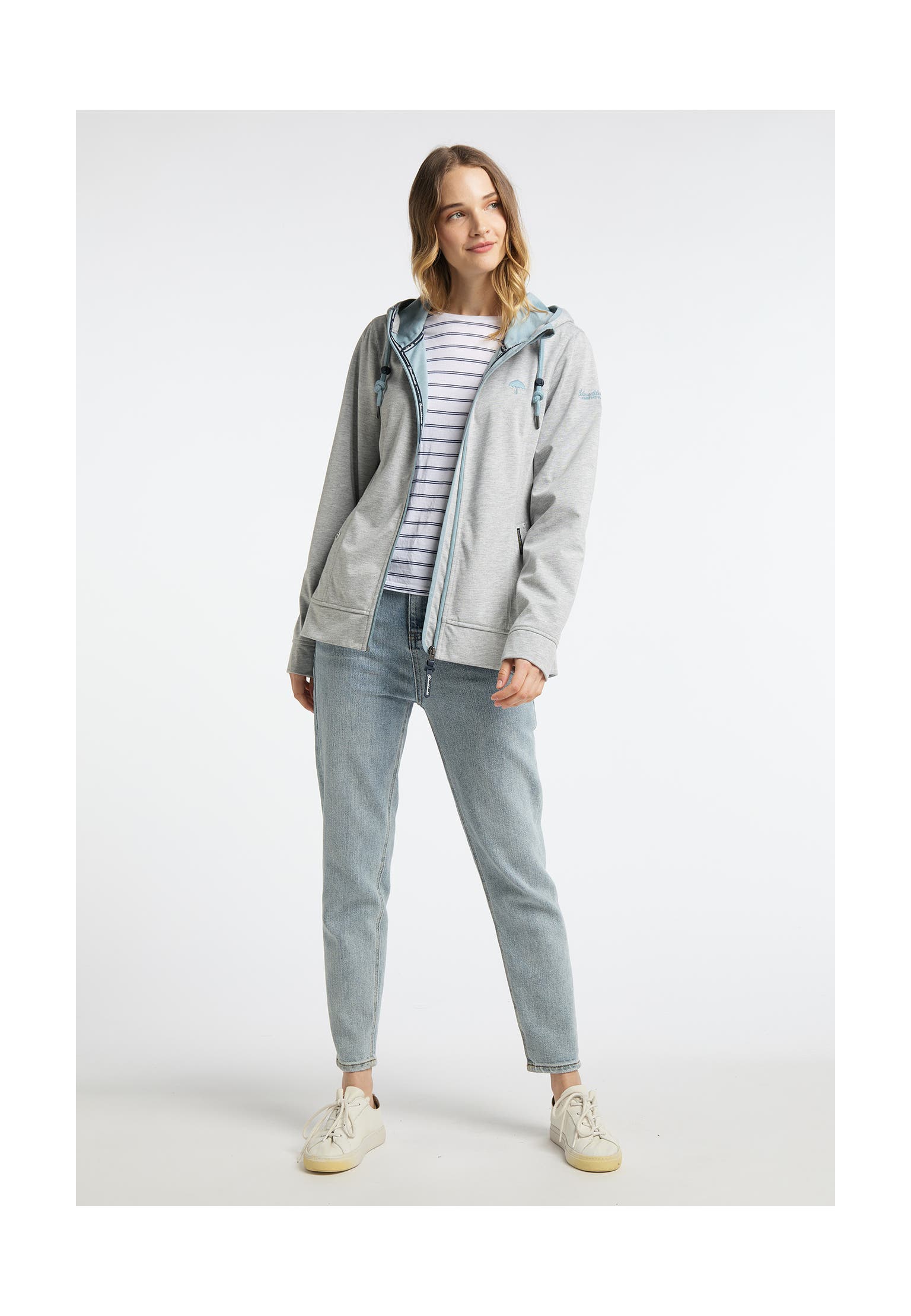 SCHMUDDELWEDDA Übergangsjacke Hellgrau Melange Icemint, Bild 1