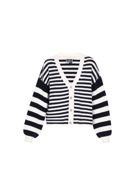DREIMASTER Strickjacke navy offwhite