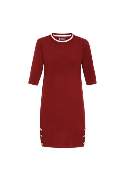 DREIMASTER Casual-Kleid wine red