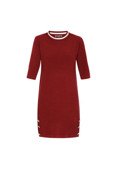 DREIMASTER Casual-Kleid wine red