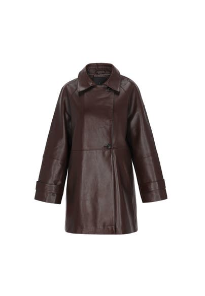 DREIMASTER Mantel coffee brown