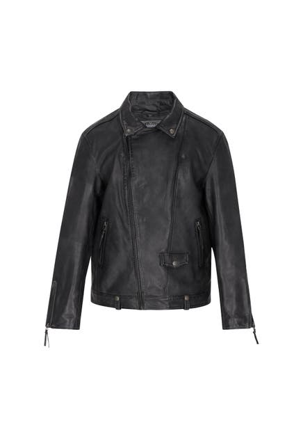 DREIMASTER Lederjacke grey