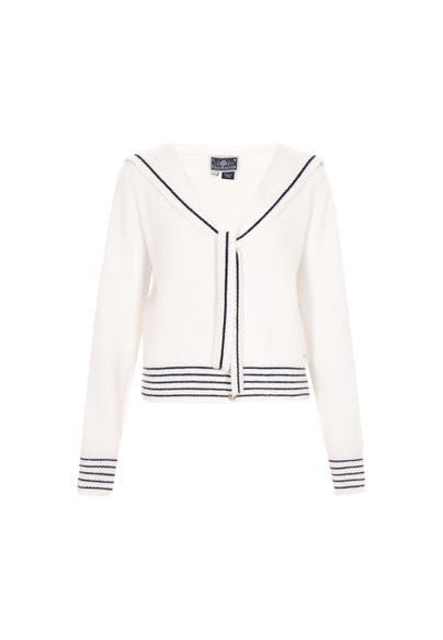 DREIMASTER Strickjacke offwhite navy