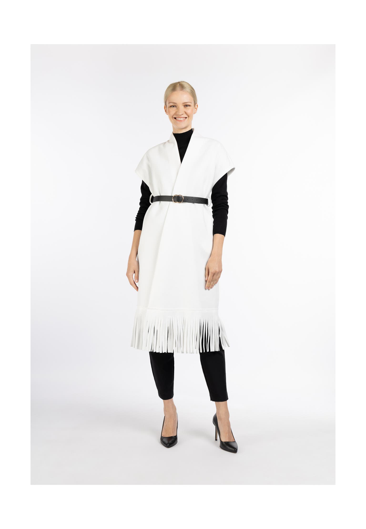 DREIMASTER Strickjacke Wollweiss, Bild 1