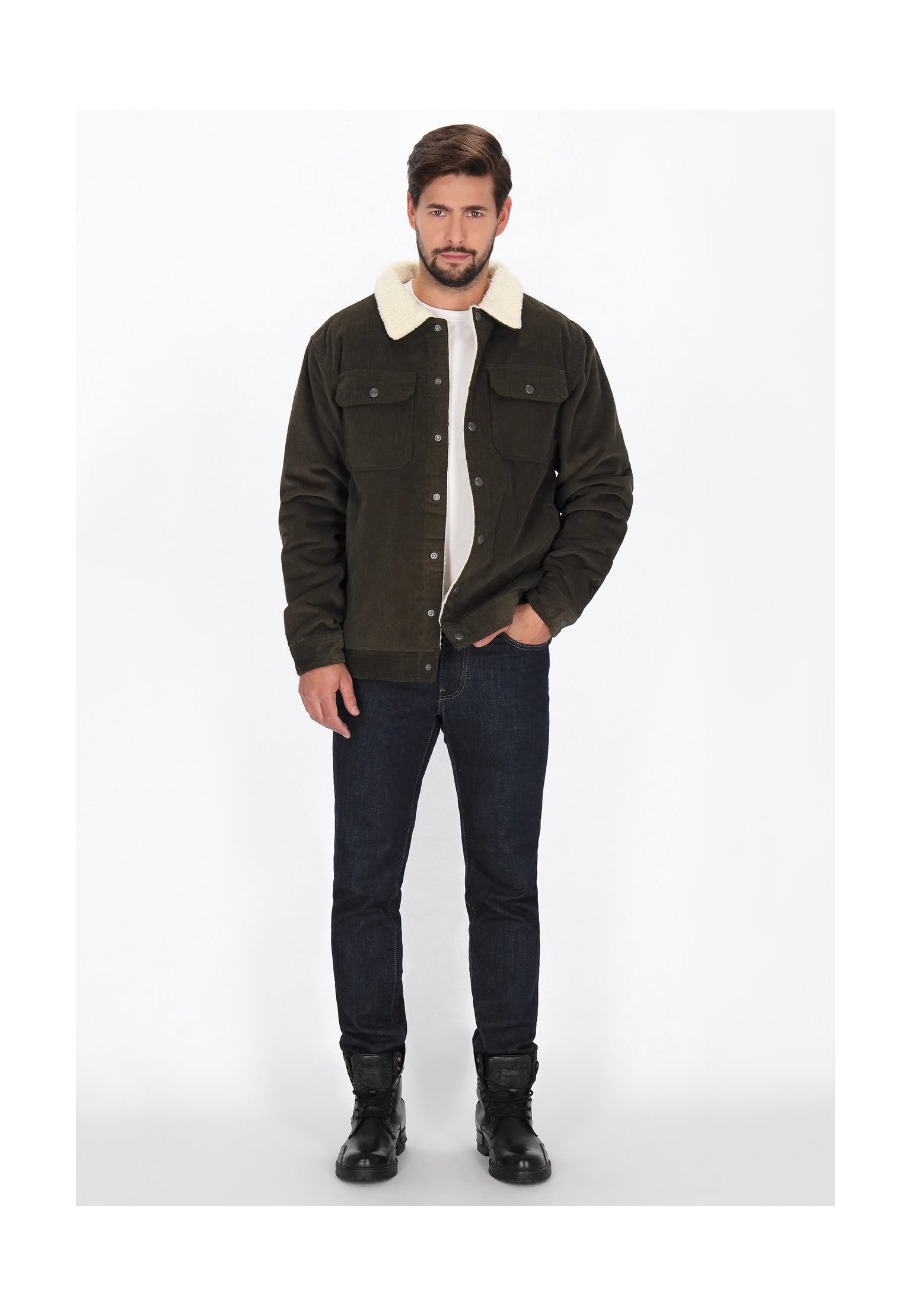 DREIMASTER Übergangsjacke military olive, Bild 1