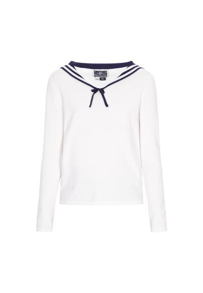 DREIMASTER Pullover offwhite navy