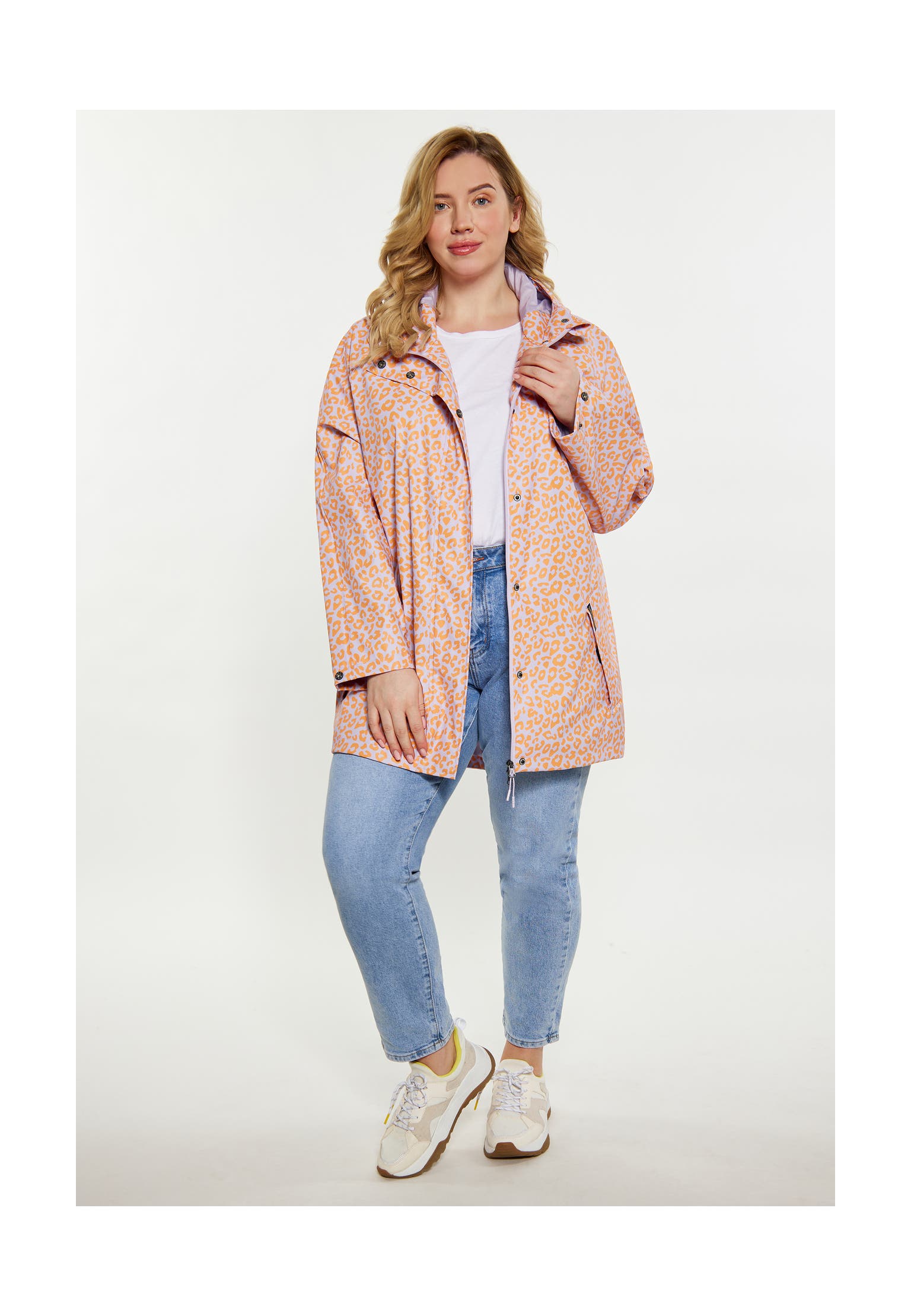 SCHMUDDELWEDDA Regenjacke Pastelllavendel Orange Leo, Bild 1