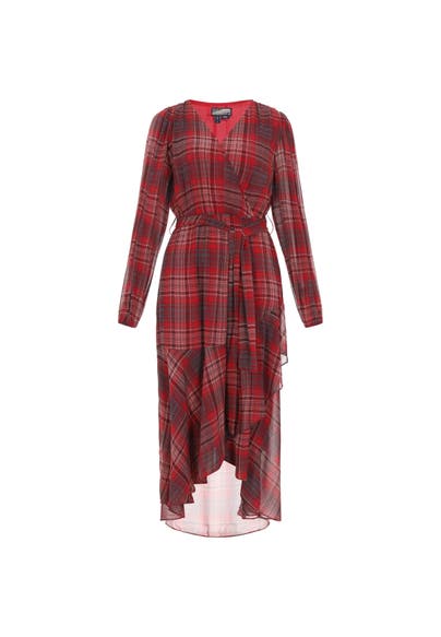 DREIMASTER Casual-Kleid red check