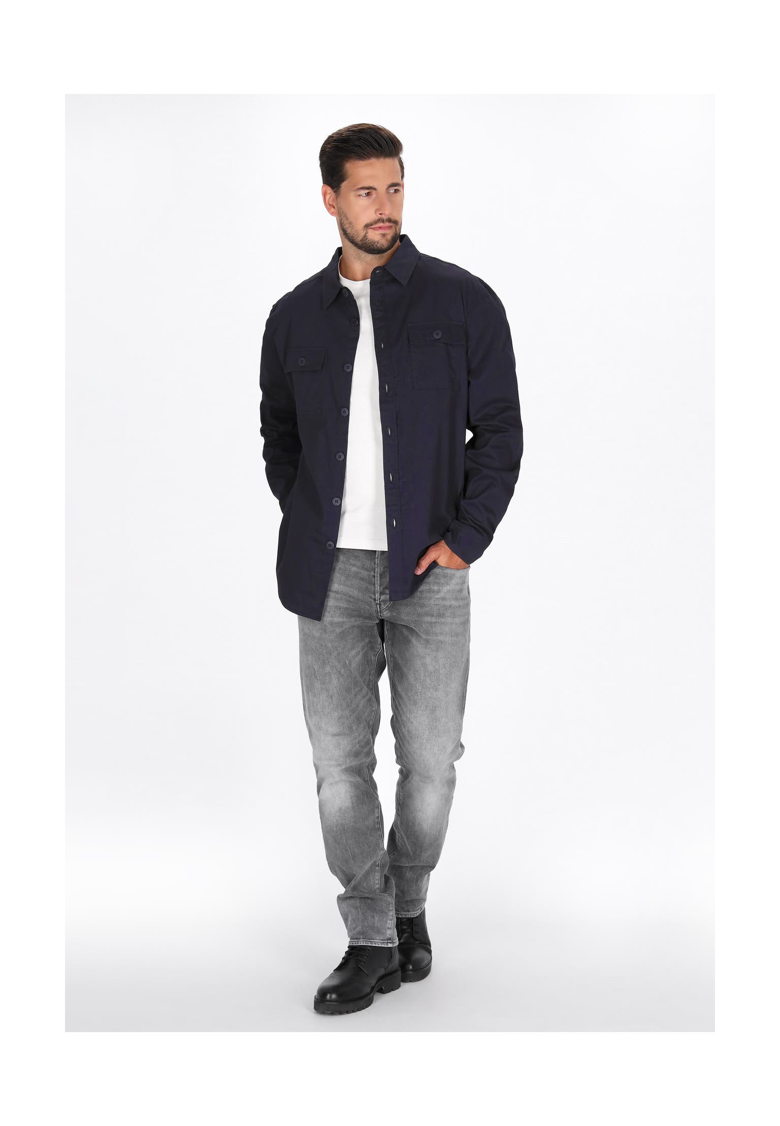DREIMASTER Longsleeve navy, Bild 1