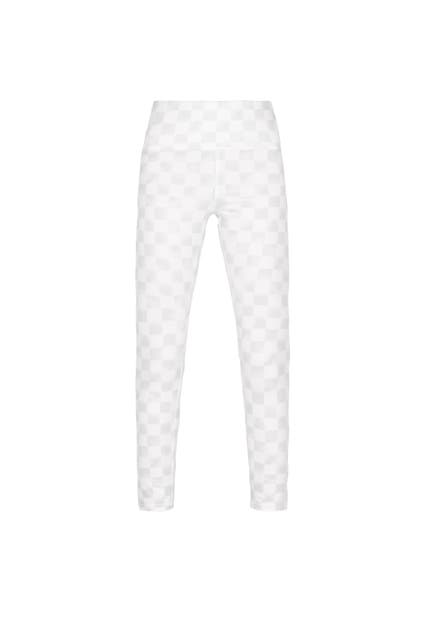 MYMO Leggings white grey Wide/ Loose Fit