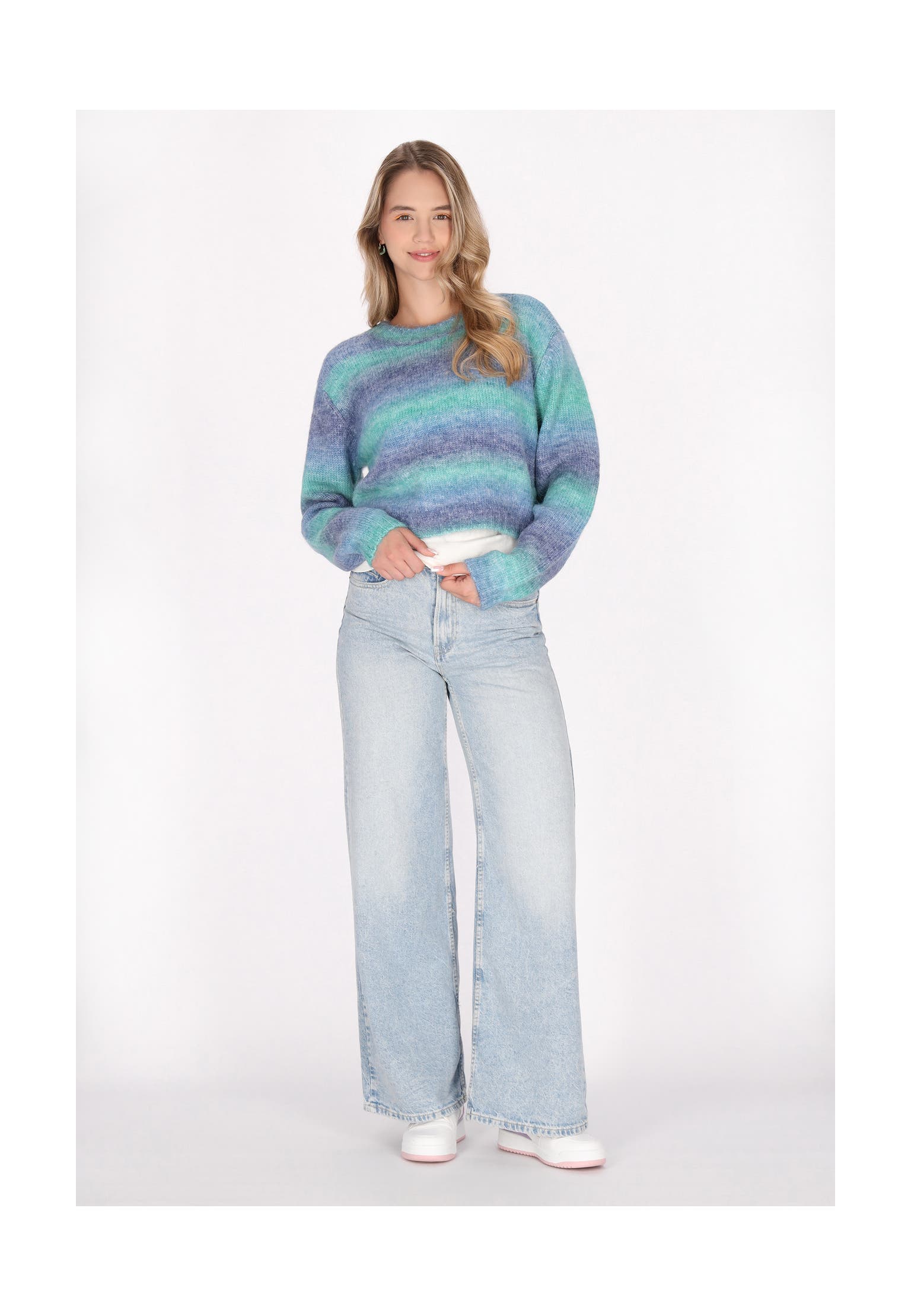 MYMO Strickjacke Blau Mehrfarbig, Bild 1