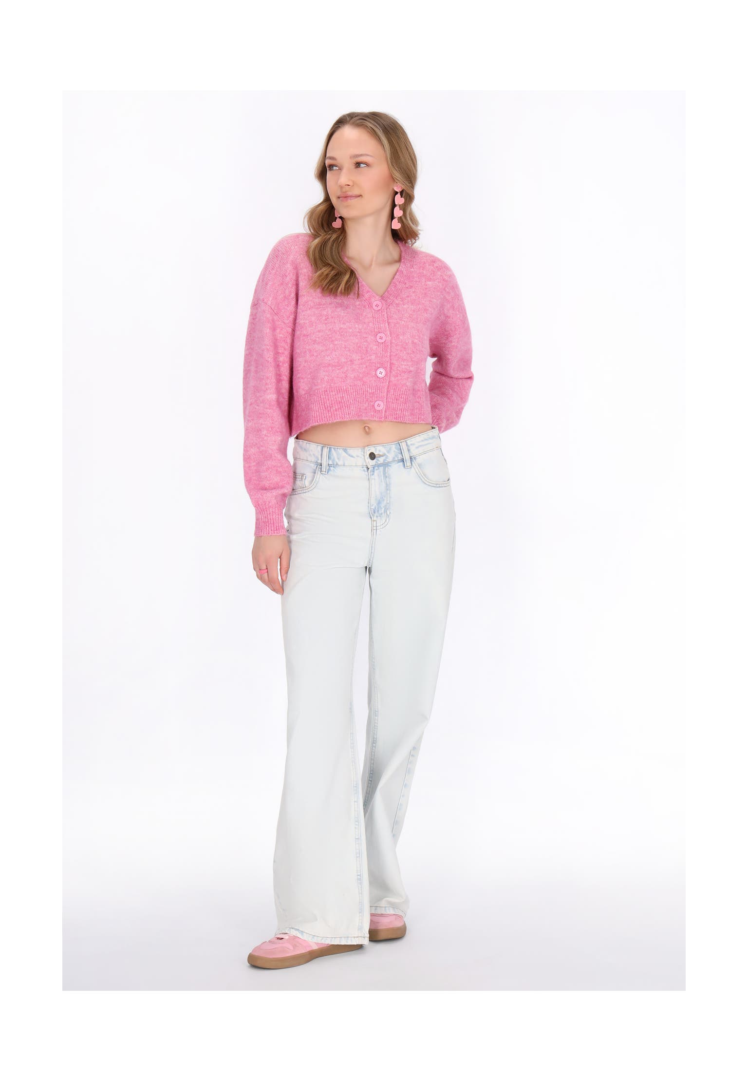 MYMO Strickjacke pink melange, Bild 1