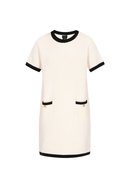 DREIMASTER Casual-Kleid offwhite black